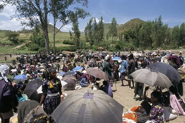 Market, Sentebe, Choa region, Ethiopia, Africa