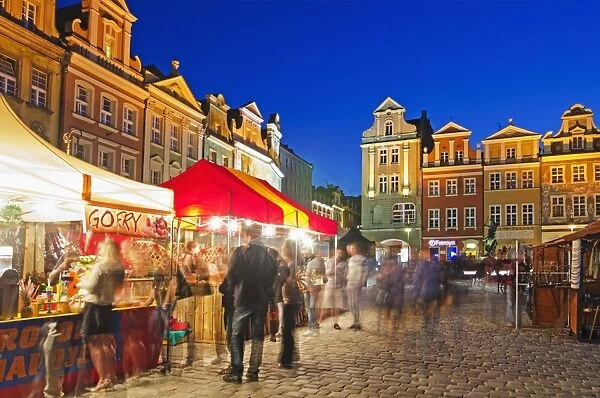 Market square, historic Old Town, Poznan, Poland, Europe