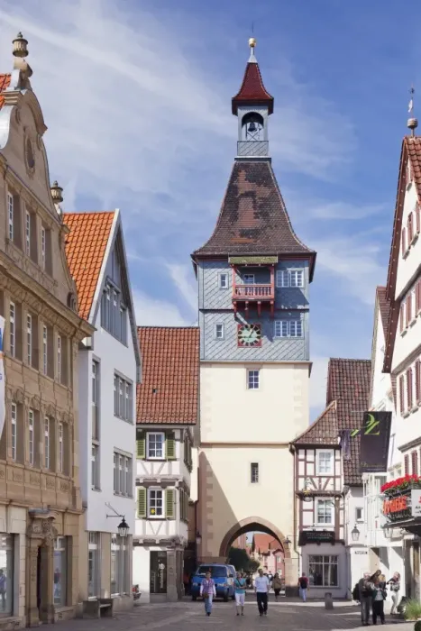 Framed Print : Marktstrasse Street with Schwaikhaimer Torturm Tower, Winnenden, Rems-Murr District, Baden Wurttemberg, Germany, Europe Framed Print : Marktstrasse Street with Schwaikhaimer Torturm Tower, Winnenden, Rems-Murr District, Baden Wurttemberg, Germany, Europe