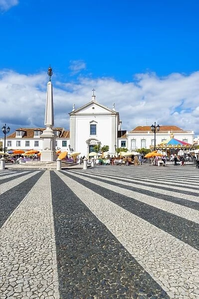 Marquis de Pombal plaza, Vila Real de Santo Antonio, Algarve, Portugal, Europe