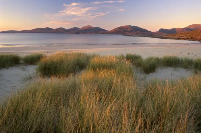Framed Print : Marram grass and beach near Luskentyre Framed Print : Marram grass and beach near Luskentyre