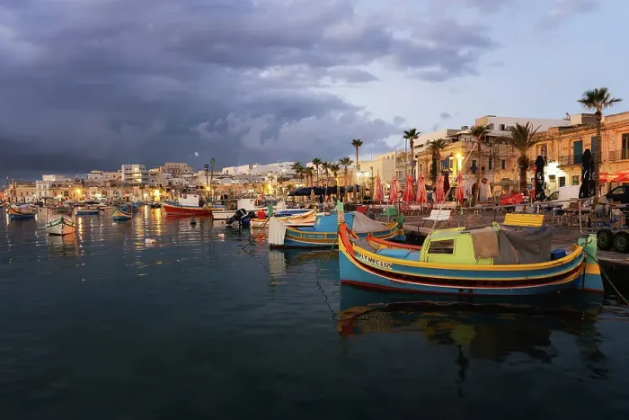 Framed Print : Marsaxlokk Harbour, Marsaxlokk, Malta Framed Print : Marsaxlokk Harbour, Marsaxlokk, Malta