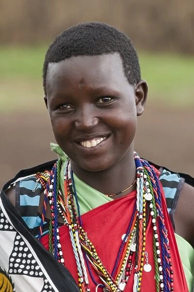 Masai woman, Masai Mara, Kenya, East Africa, Africa