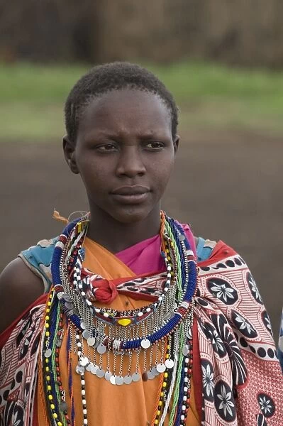 Masai woman, Masai Mara, Kenya, East Africa, Africa