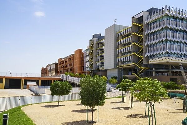 Masdar City, a carbon neutral building project relying on solar energy and other