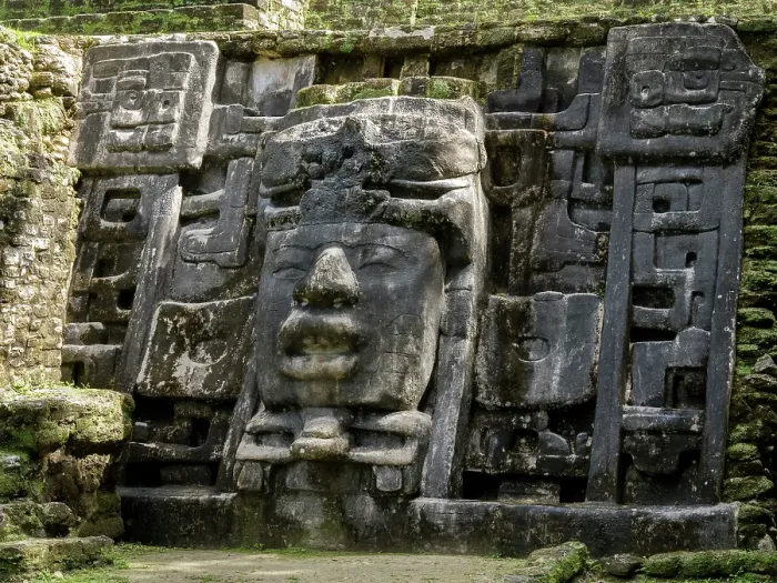 Framed Print : The Mask Temple at the Mesoamerican archaeological site of Lamanai (Submerged Crocodile), Belize Framed Print : The Mask Temple at the Mesoamerican archaeological site of Lamanai (Submerged Crocodile), Belize