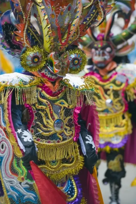 Framed Print : Masked performers in a parade at Oruro Carnival, Oruro, Bolivia, South America Framed Print : Masked performers in a parade at Oruro Carnival, Oruro, Bolivia, South America