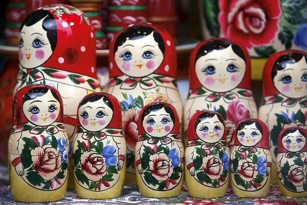Matryoshka (babushka) dolls, St. Petersburg, Russia, Europe