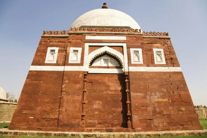 Framed Print : The Mausoleum of Ghiyas-ud-Din Tughluq (Ghiyath-al-Din) at Tughluqabad in Delhi Framed Print : The Mausoleum of Ghiyas-ud-Din Tughluq (Ghiyath-al-Din) at Tughluqabad in Delhi
