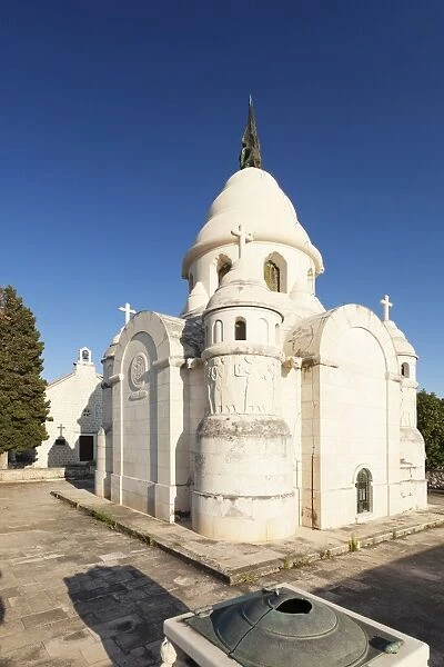 The mausoleum of the Petrinovic family, Supertar, Brac, Dalmata, Croatia, Europe