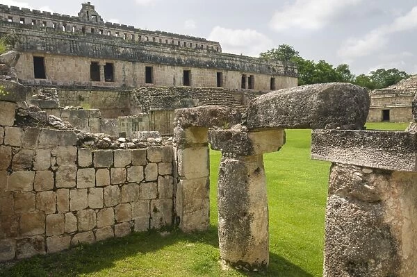 Mayan ruins at Kabah in the Yucatan, Mexico, North America