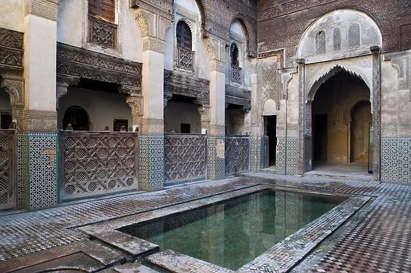 Medersa Sahrij, Medina of the Andalusians, Fez, Morocco, North Africa, Africa