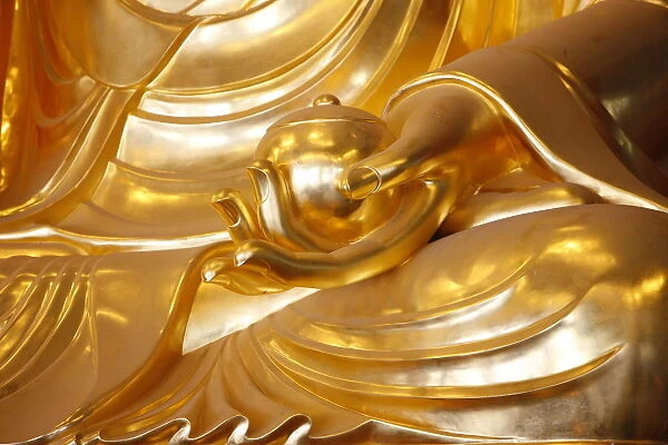 Detail of the medicine bowl of Bhaisajya Buddha (Medicine Buddha), Seoul, South Korea