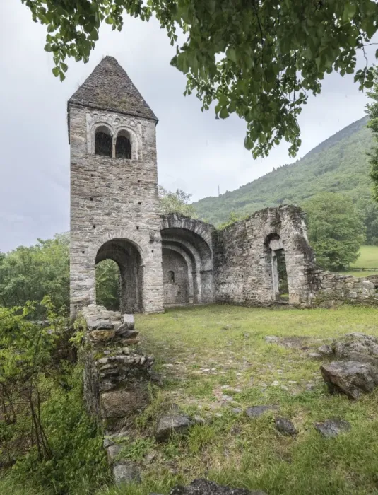 Framed Print : The medieval Abbey of San Pietro in Vallate, Piagno, Sondrio province, Lower Valtellina Framed Print : The medieval Abbey of San Pietro in Vallate, Piagno, Sondrio province, Lower Valtellina