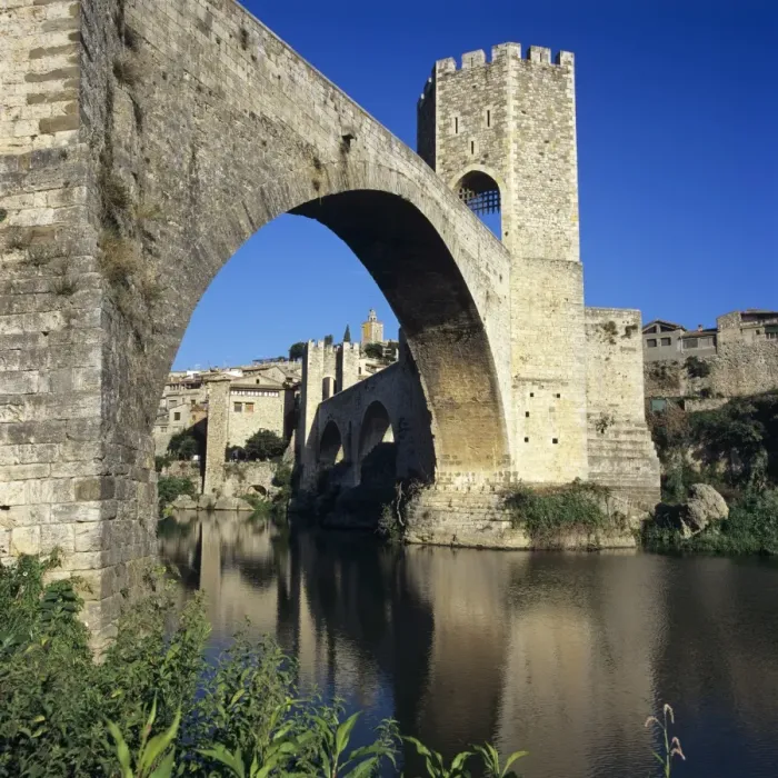 Framed Print : Medieval bridge, Besalu, Catalunya (Costa Brava), Spain, Europe Framed Print : Medieval bridge, Besalu, Catalunya (Costa Brava), Spain, Europe