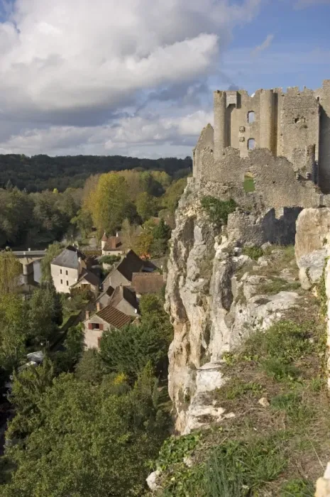 Framed Print : The medieval castle built between the 11th and 15th centuries, Angles sur l Anglin Framed Print : The medieval castle built between the 11th and 15th centuries, Angles sur l Anglin