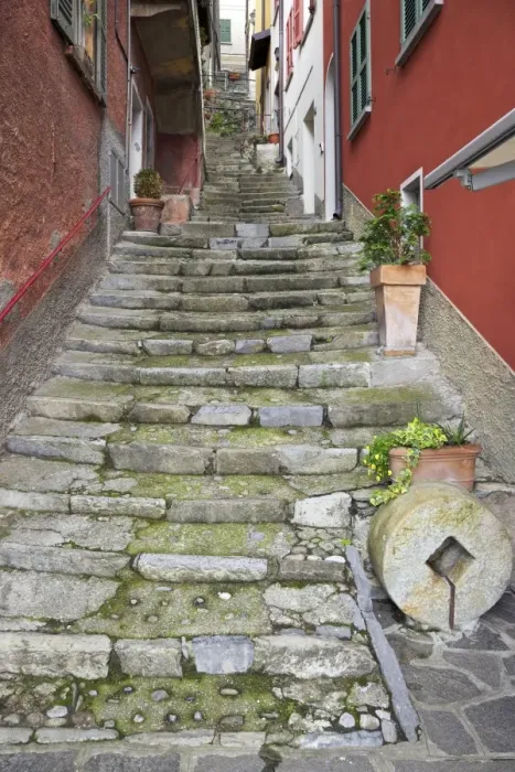Framed Print : Medieval cobbled back streets of Varenna, Lake Como, Lombardy, Italy, Europe Framed Print : Medieval cobbled back streets of Varenna, Lake Como, Lombardy, Italy, Europe