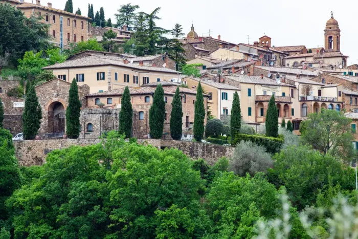 Framed Print : Medieval town of Montalcino, Tuscany, Italy, Europe Framed Print : Medieval town of Montalcino, Tuscany, Italy, Europe