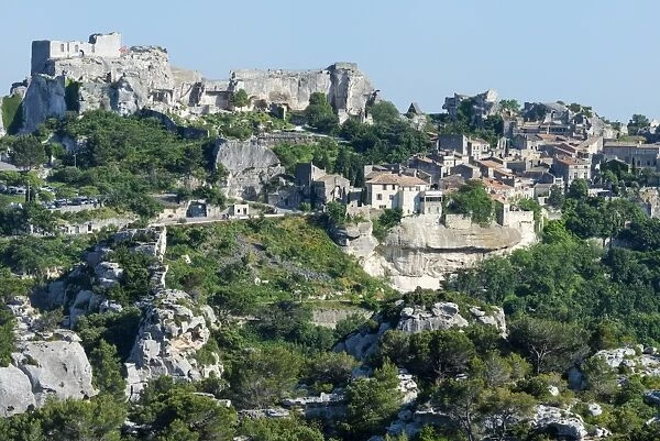 Medieval village of Les Baux de Provence, Bouches du Rhone, Provence Alpes Cote d Azur region