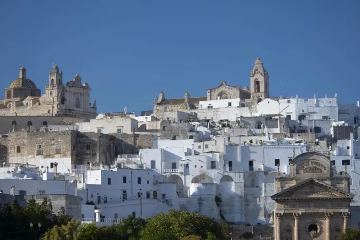 Framed Print : The medieval white city of Ostuni, Puglia, Italy, Europe Framed Print : The medieval white city of Ostuni, Puglia, Italy, Europe