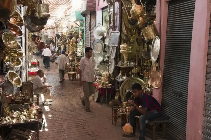 Framed Print : Medina, Metal Souk, Marrakech, Morocco, North Africa, Africa Framed Print : Medina, Metal Souk, Marrakech, Morocco, North Africa, Africa