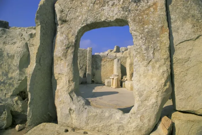 Framed Print : Megallithic temple dating from c Framed Print : Megallithic temple dating from c