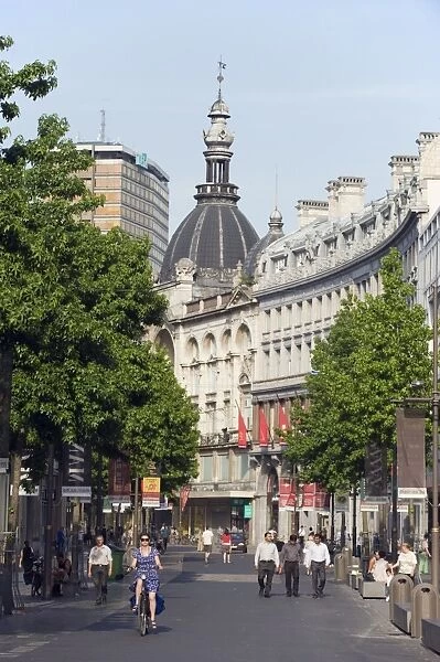 Meir pedestrian shopping area, Antwerp, Flanders, Belgium, Europe