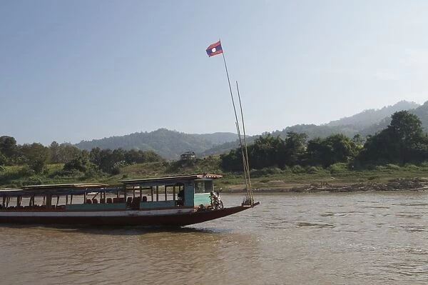 Mekong River, Golden Triangle area, Laos, Indochina, Southeast Asia, Asia