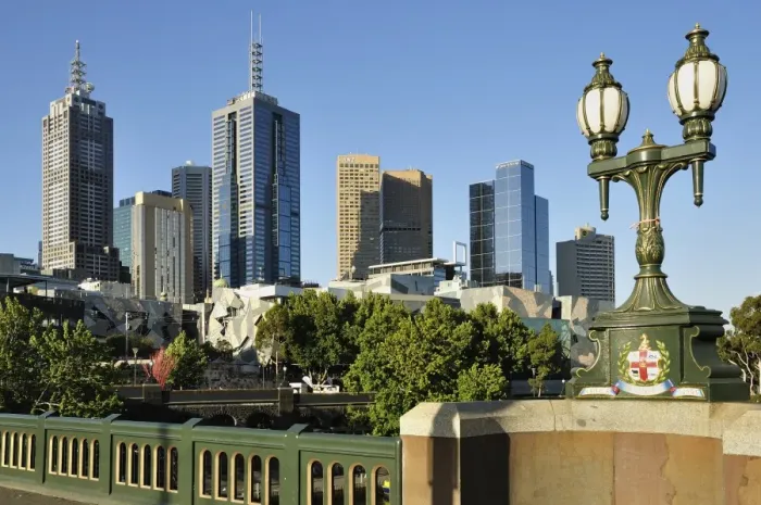 Framed Print : Melbourne Central Business District, Melbourne, Victoria, Australia, Pacific