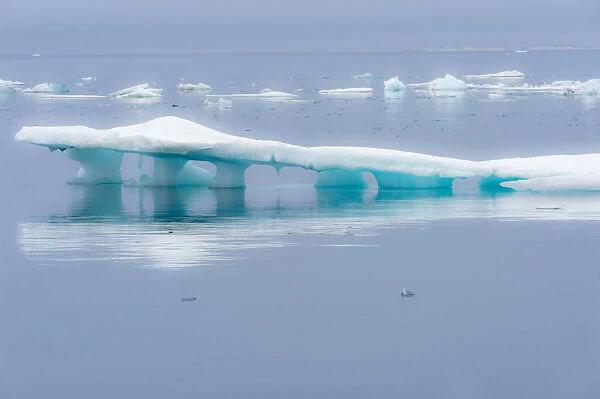 Melting Iceberg, Hinlopen Strait, Spitsbergen Island, Svalbard Archipelago, Norway