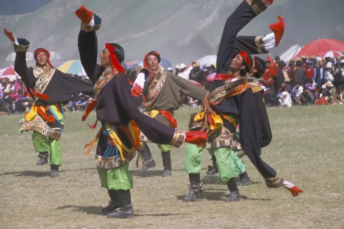 Framed Print : Men in traditional Tibetan dress, Yushu Horse Fetival, Qinghai Province, China, Asia Framed Print : Men in traditional Tibetan dress, Yushu Horse Fetival, Qinghai Province, China, Asia
