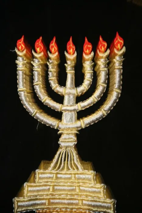 Framed Print : Menorah, Paris, France, Europe Framed Print : Menorah, Paris, France, Europe