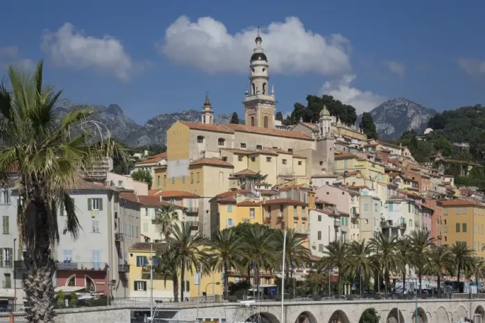 Framed Print : Menton old town, Alpes Maritime, Cote d Azur, France, Europe Framed Print : Menton old town, Alpes Maritime, Cote d Azur, France, Europe