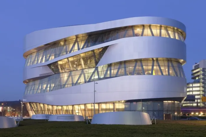 Framed Print : Mercedes Benz Museum, Stuttgart, Baden Wurttemberg, Germany, Europe