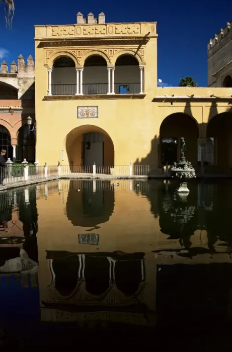 Framed Print : Mercurys Pool in the gardens of the Reales Alcazares (Alcazar) Framed Print : Mercurys Pool in the gardens of the Reales Alcazares (Alcazar)