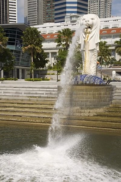 The Merlion statue