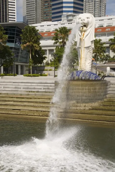 Framed Print : The Merlion statue
