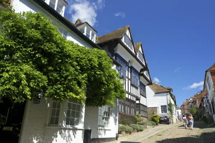 Framed Print : Mermaid Street in summer sunshine, Rye, East Sussex, England, United Kingdom, Europe Framed Print : Mermaid Street in summer sunshine, Rye, East Sussex, England, United Kingdom, Europe