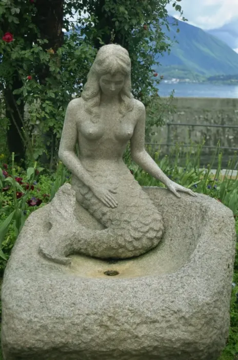 Framed Print : Mermaid, Stresa, Piedmont, Italy, Europe Framed Print : Mermaid, Stresa, Piedmont, Italy, Europe