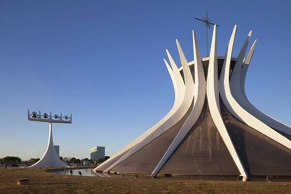 Metropolitan Cathedral, UNESCO World Heritage Site, Brasilia, Federal District, Brazil, South America