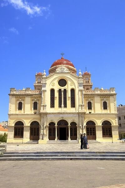 The Metropolitan Church of Agios Minas, Heraklion, Crete, Greek Islands, Greece, Europe