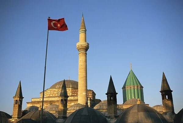 Mevlana Museum complex, Konya, Anatolia, Turkey, Asia Minor, Eurasia