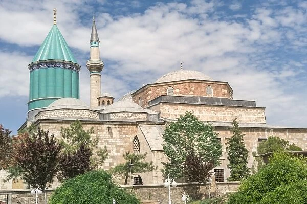 Mevlana (Rumi) mausoleum, Konya, Anatolia, Turkey, Asia Minor, Eurasia