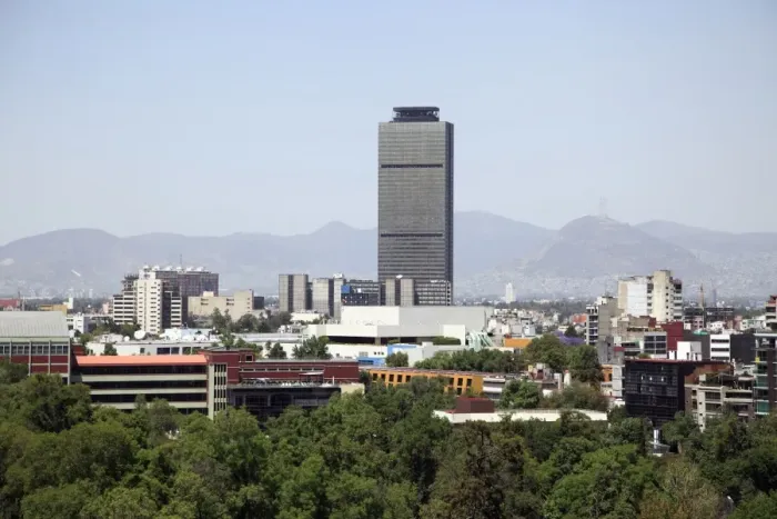Framed Print : Mexico City skyline, Mexico City, Mexico, North America Framed Print : Mexico City skyline, Mexico City, Mexico, North America
