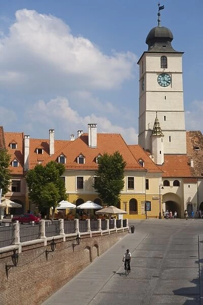 Mica Square, Sibiu, Transylvania, Romania, Europe