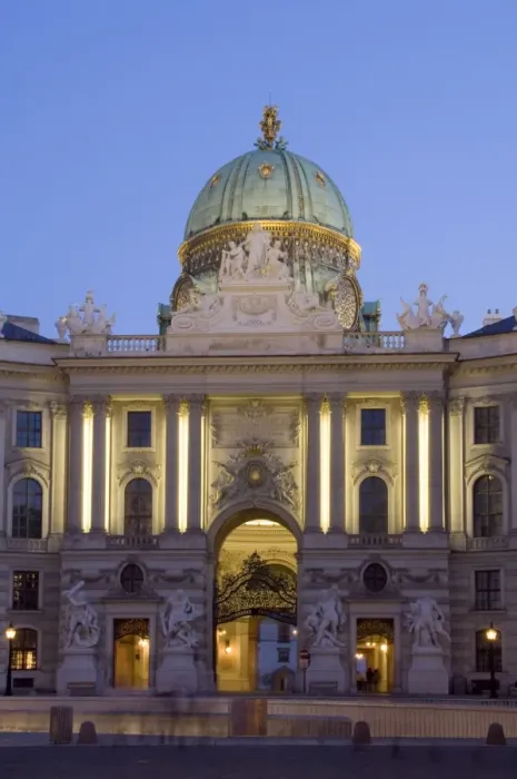 Framed Print : Michaelertor, dome at dusk, Hofburg, Vienna, Austria, Europe Framed Print : Michaelertor, dome at dusk, Hofburg, Vienna, Austria, Europe