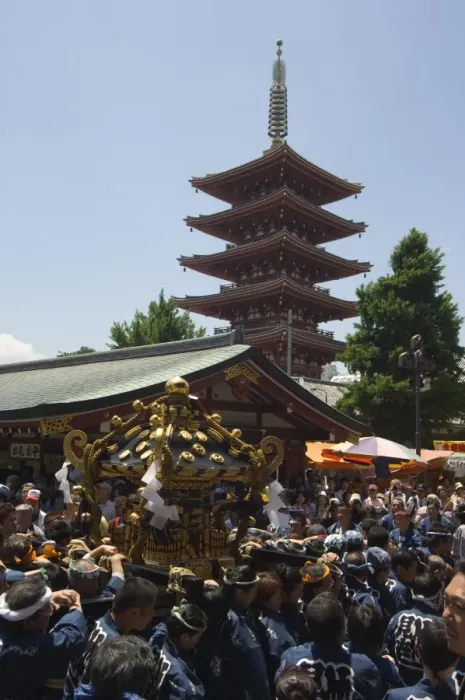Framed Print : Mikoshi portable shrine of the gods parade