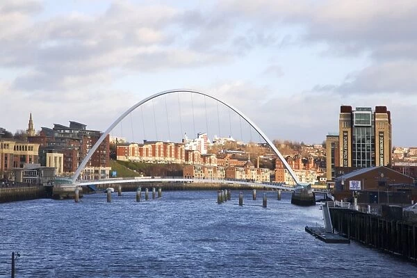 Millennium Bridge and The Baltic from The Swing Bridge, Newcastle upon Tyne
