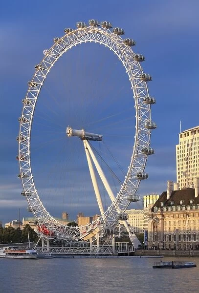 The Millennium Wheel (London Eye) with the River Thames in the foreground