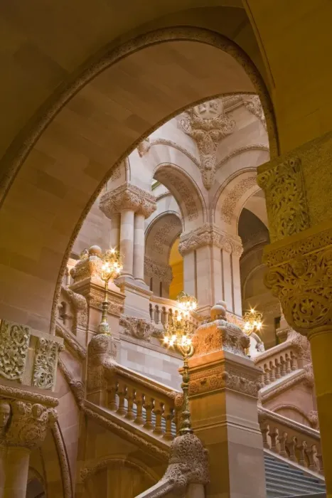 Framed Print : Million Dollar Staircase, State Capitol Building, Albany, New York State Framed Print : Million Dollar Staircase, State Capitol Building, Albany, New York State